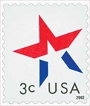 U.S. #3614 3c Star (year at lower right) MNH