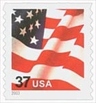 U.S. #3632A 37c Flag Coil (2003) MNH