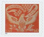 U.S. #3646 60c Coverlet Eagle MNH