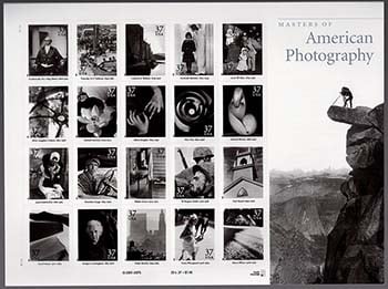 U.S.  #3649 Masters of American Photography Pane of 20