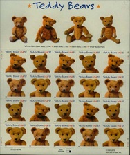 U.S.  #3656 Teddy Bears Pane of 20