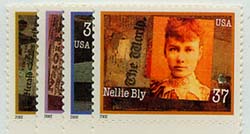 U.S. #3665-68 Women in Journalism, 4 Singles MNH