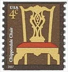 U.S. #3761A 4c Chippendale Chair (2013) Coil MNH