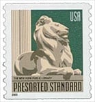 U.S. #3769 10c NYPL Lion Coil MNH