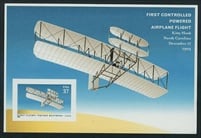 U.S. #3783c First Flight, Pane of one MNH