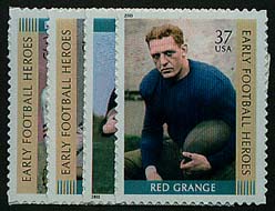 U.S. #3808-11 Football Legends, 4 Singles MNH