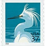 U.S. #3829A 37c Snowy Egret Coil (2004) MNH