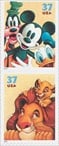 U.S. #3865-68 The Art of Disney: Friendship, 4 Singles  MNH