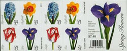 U.S. #3903b Spring Flowers Double-Sided Booklet of 20