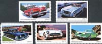 U.S. #3931-35 Sporty Cars of the 1950s, 5 Singles MNH