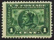 U.S. #397 Vasco Nunez de Balboa 1c Mint