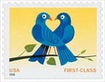 U.S. #3976 (39c) Love: True Blue MNH