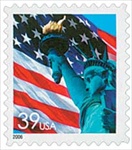 U.S. #3978 39c Lady Liberty and Flag MNH