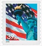 U.S. #3979 39c Lady Liberty Flag Coil MNH