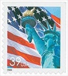 U.S. #3985 39c Lady Liberty Flag MNH