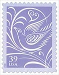 U.S. #3998 39c Wedding Dove MNH