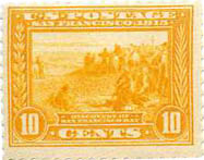U.S. #400 San Francisco 10c - Orange Yellow Mint