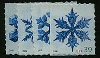 U.S. #4113-16 2006 Snowflakes, 4 Singles