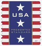 U.S. #4157 10c Patriotic Banner Coil MNH