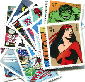 U.S. #4159a-t Marvel Comics Super Heroes, 20 Singles