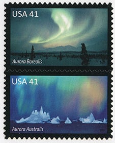 U.S. #4204a Auroras Polar Lights Setenant Pair - Vertical