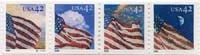 U.S. #4231a 24/7 Flag Coil Strip of 4 MNH