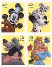 U.S. #4345a Disney: Imagination Block of 4 MNH