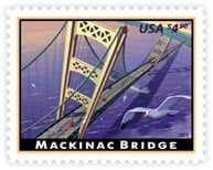 U.S. #4438 Mackinac Bridge Priority Mail MNH
