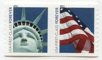 U.S. #4487a Lady Liberty & Flag