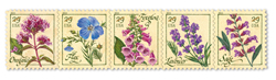 U.S. #4509a Herbs (from pane) - Strip of 5