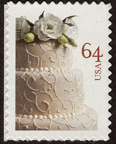 U.S. #4521 64c Wedding Cake MNH