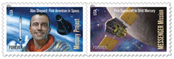 U.S. #4528a Space Firsts Setenant Pair