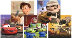 U.S. #4553-57 Disney Pixar, 5 Singles
