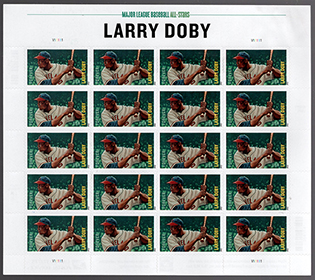 U.S. #4695 Larry Doby, Baseball All-Stars, Pane of 20