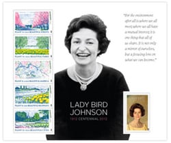 U.S. #4716 Lady Bird Johnson Souvenir Sheet