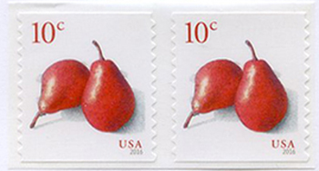 U.S. #5039 Red Pears Coil Pair