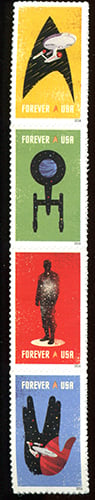 U.S. #5135a Star Trek Strip of 4