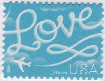 U.S. #5155 Love: Airplane and Skywriting