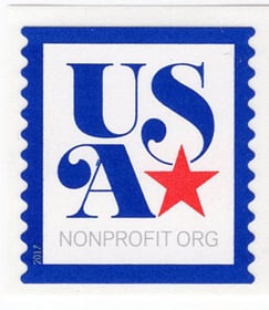 U.S. #5172 USA Star with Border Single