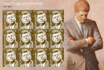 U.S. #5175 President Kennedy Pane of 12