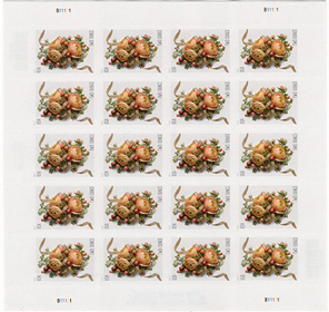 U.S. #5200 Corsage, pane of 20