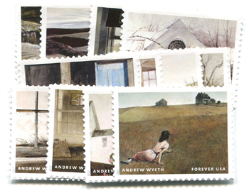 U.S. #5212a-l Andrew Wyeth Paintings, 12 Singles