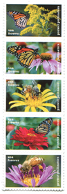 U.S. #5232a Protecting Pollinators, Strip of 5