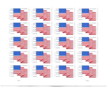 U.S. #5284 Flag Act of 1818 Pane of 20