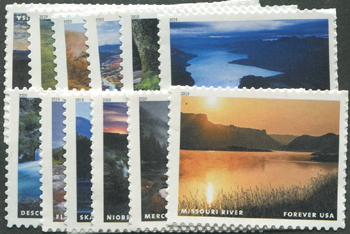 U.S. #5381 Wild and Scenic Rivers, 12 Singles