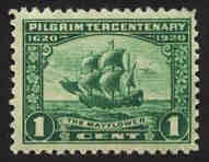 U.S. #548 1c ' The 'Mayflower' MNH