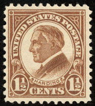 U.S. #553 11/2c Warren G. Harding Mint