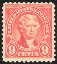U.S. #561 9c Jefferson - Mint