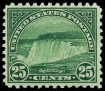 U.S. #568 25c Niagara Falls - MNH