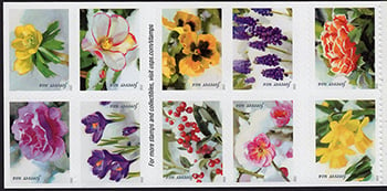 U.S. #5736a Snowy Beauty, Block of 10